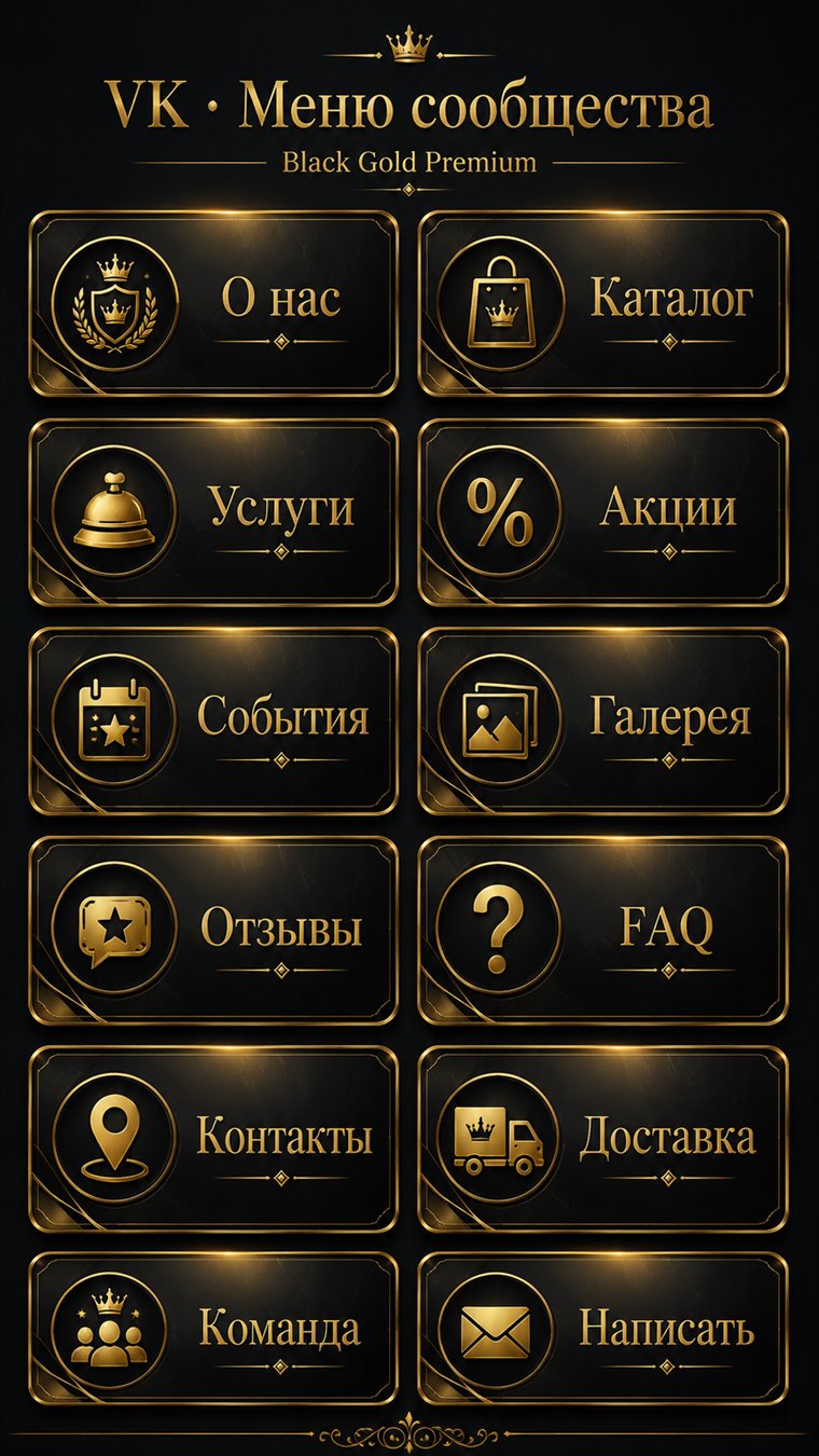 Плитка меню